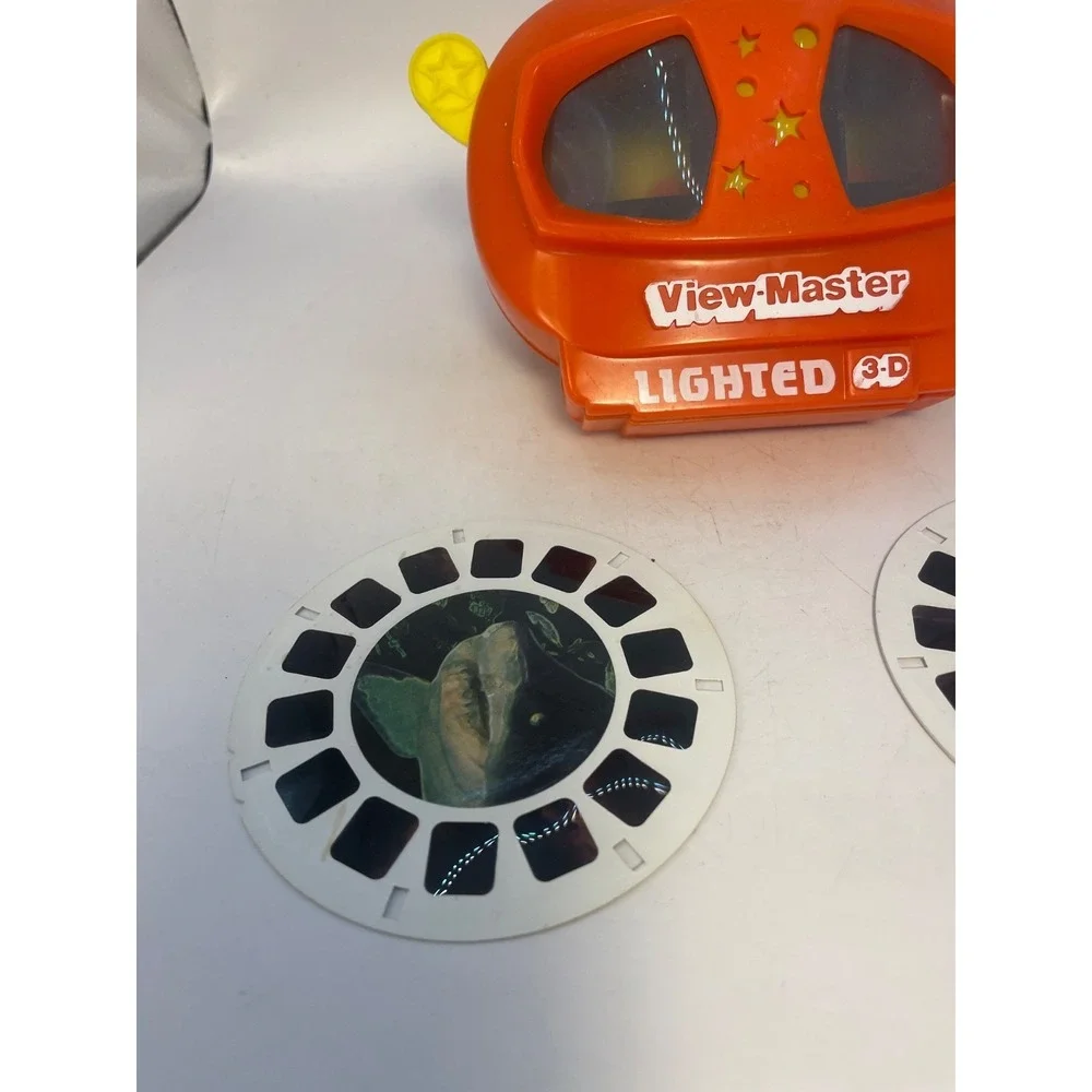 Vtg. Lighted 3-D View Master Antique 3D View-Master  L244 Tyco Toys + REELS